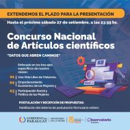 Hasta mañana sábado a las 23:59 se puede presentar artículos científicos para concurso del MinMujer