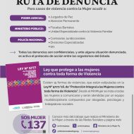 Mujer acerca a la ciudadanía la Ruta de la Denuncia y sus servicios de atención