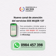 Mujer habilita canal de atención vía WhatsApp